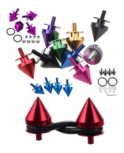 SUJETA PARAGOLPE CON PUNTA CROMADO