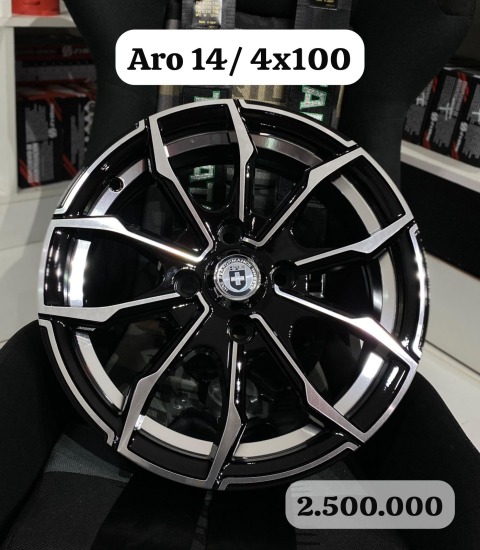 LLANTA ARO 14  4X100 HRE GRIS