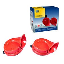 BOCINA CARACOL HELLA ROJO PAR