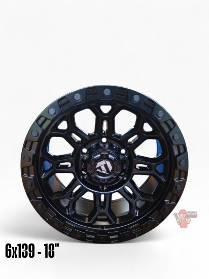 LLANTA FUEL NEGRO 6X139 ARO18  (COD H015)
