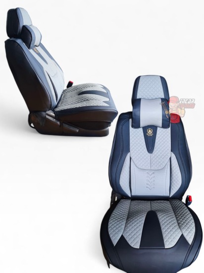 CUBRE ASIENTO JB NEGRO CON GRIS ( CLARE )