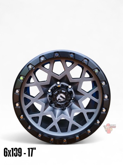 LLANTA FUEL GRIS CON NEGRO 6X139 ARO 17´´ (COD H245-7)