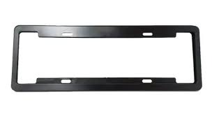 PORTA CHAPA METALICO NEGRO MERCOSUR