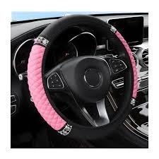 CUBRE VOLANTE SILICONA ROSA CON NEGRO