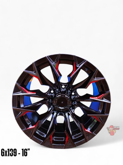 LLANTA EXCLUSIVO ROJO FUEL 6X139 ARO 16  (COD F1171)