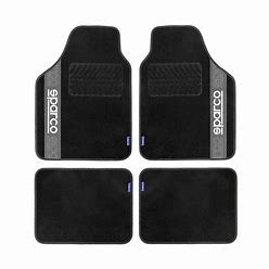 ALFOMBRA POLIESTER NEGRO SPARCO