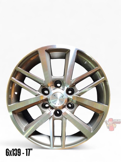 LLANTA FORTUNER-HILUX 6X139 ARO 17 SIN CENTROS  (RCX)
