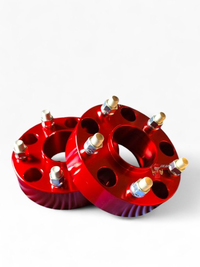 SEPARADOR 5X139 DE 2" ROJO CON CENTRO