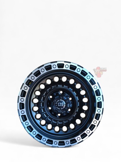 LLANTA NEGRO-CROMADO RHINO 6X139 ARO 17 (COD DX199-1004X)
