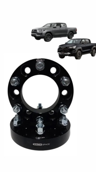 SEPARADOR 6X139 JDM NEGRO C/ CENTRALIZADOR 1,5´ HILUX