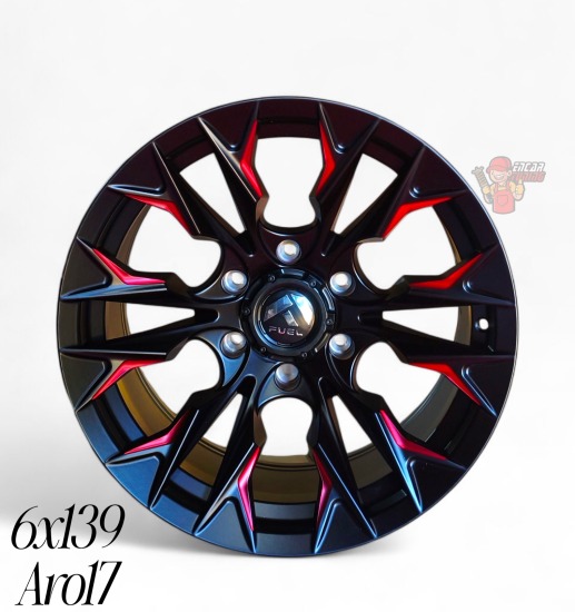 LLANTA FUEL EXCLUSIVO ROJO 6X139 ARO 17 (COD R1115) IMPOR