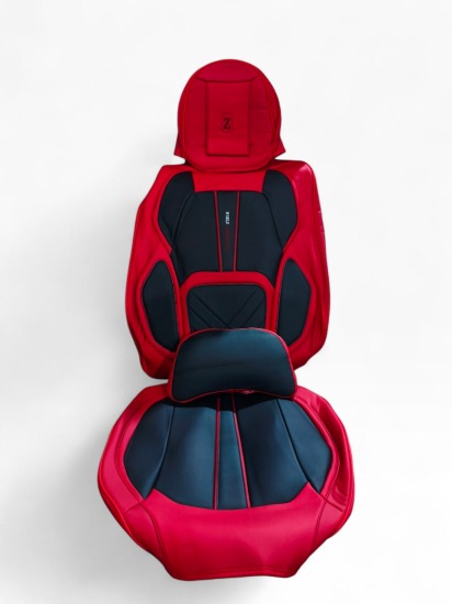 CUBRE ASIENTO ROYAL RED - BLACK