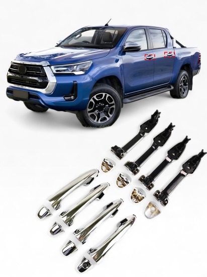 JUEGO MANIJAS HILUX CROMADO TIPO ORIGINAL