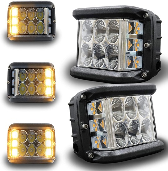 SPOT CON LUZ CHICA NARANJA  C0036 PAR