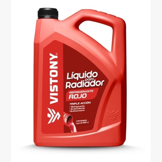 LIQUIDO PARA RADIADOR ROJO GALON VISTONY